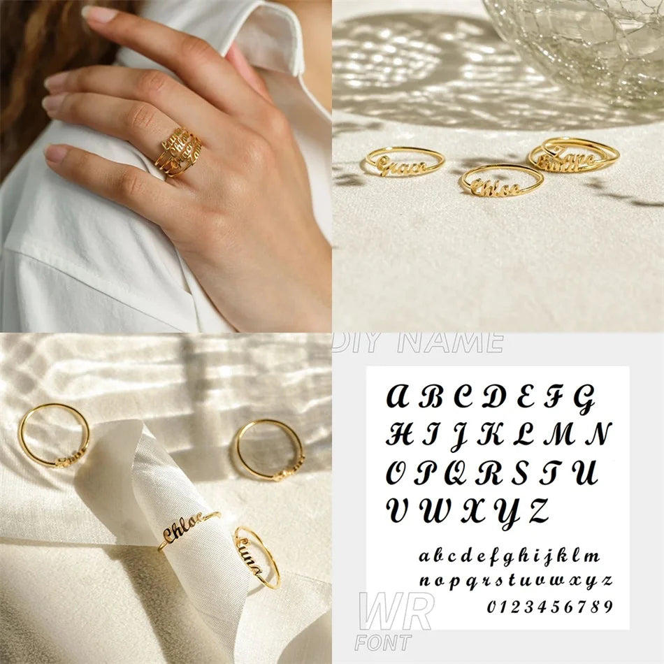 Custom Name Ring 1-3 Namen