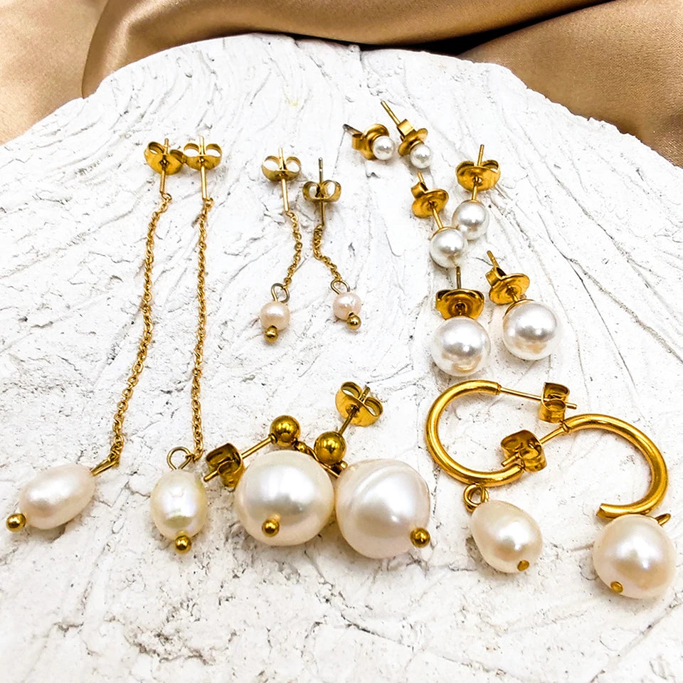 vegan Freshwater Pearl Ohrringe Auswahl