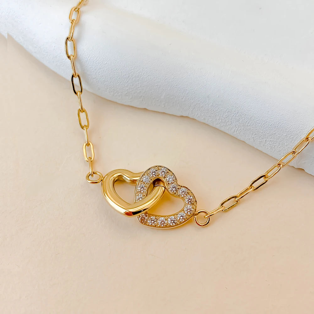 Double Heart Armkette