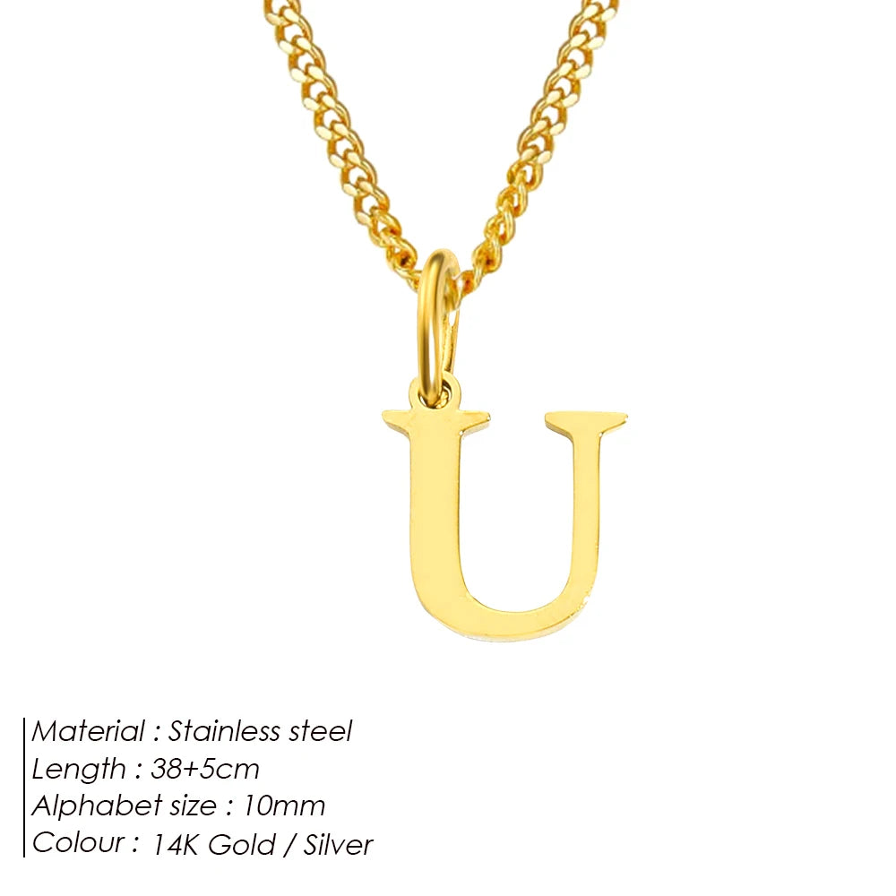 Letter Charm Kette