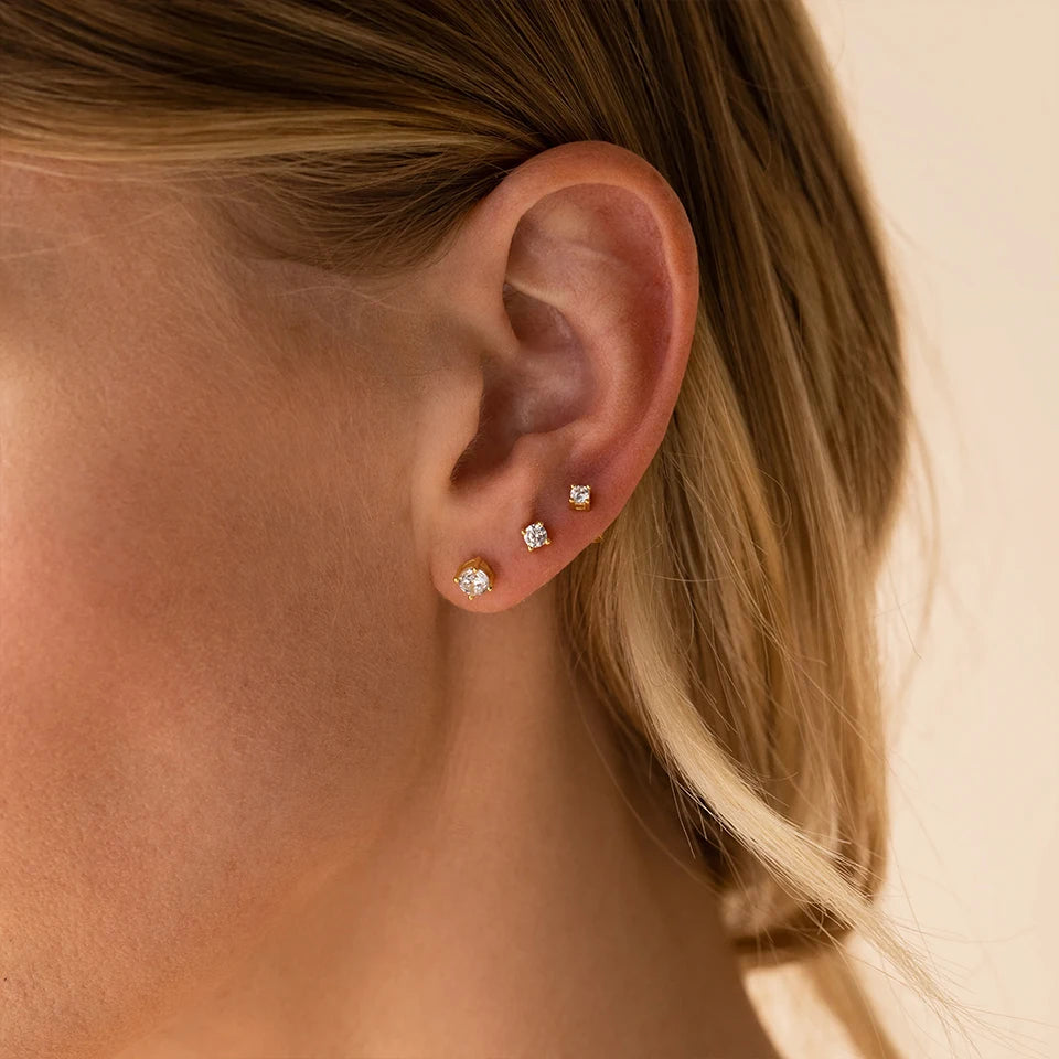 Eco Diamant Stud Ohrringe