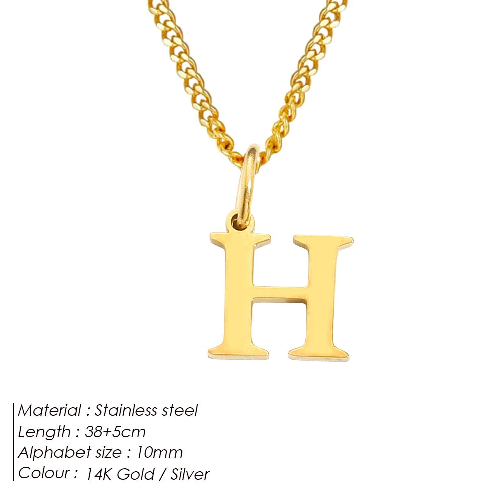Letter Charm Kette