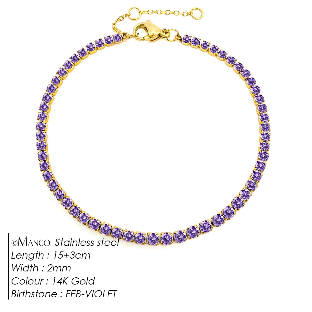 Birthstone Tennis Bracelet