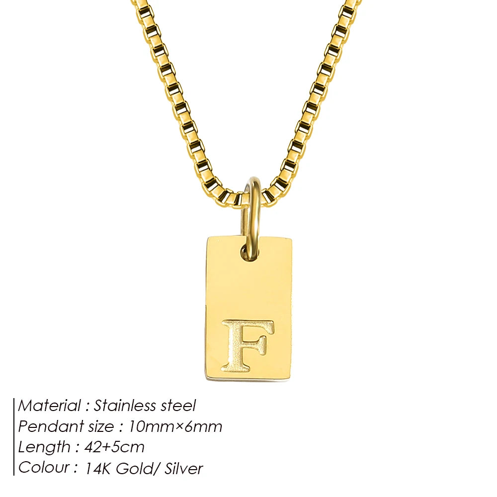 Letter Tag Box Kette