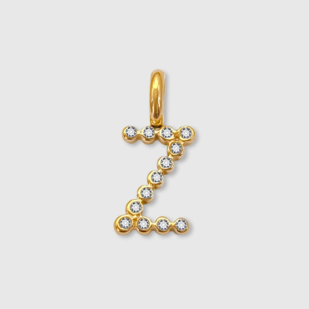 Letter Shinny Dots Charm