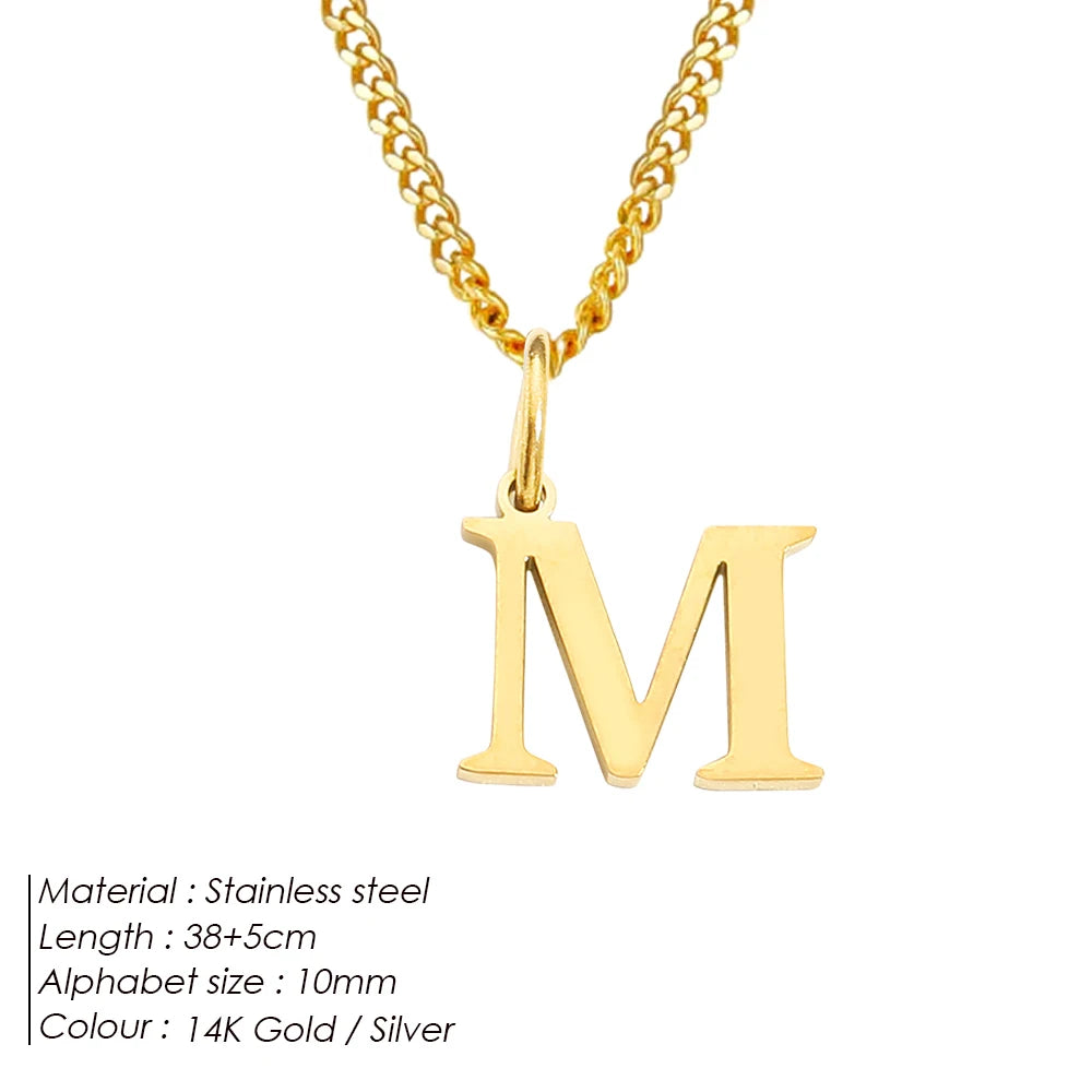 Letter Charm Kette