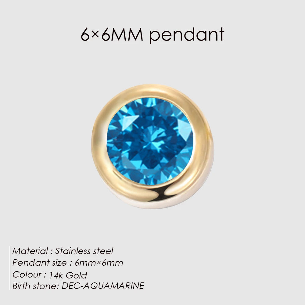 Birthstone Floating Charm Armband