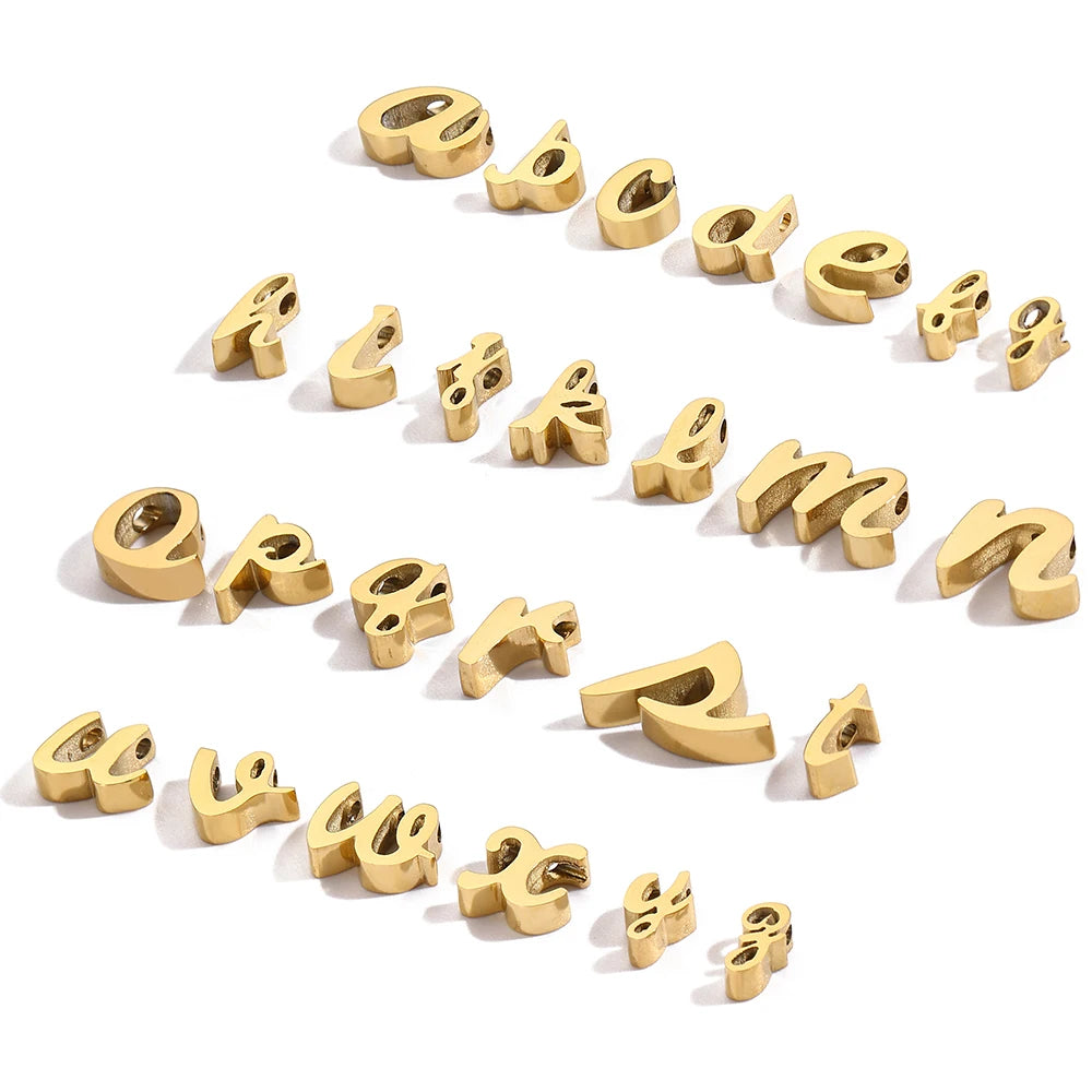 floating Lowercase letter Charm