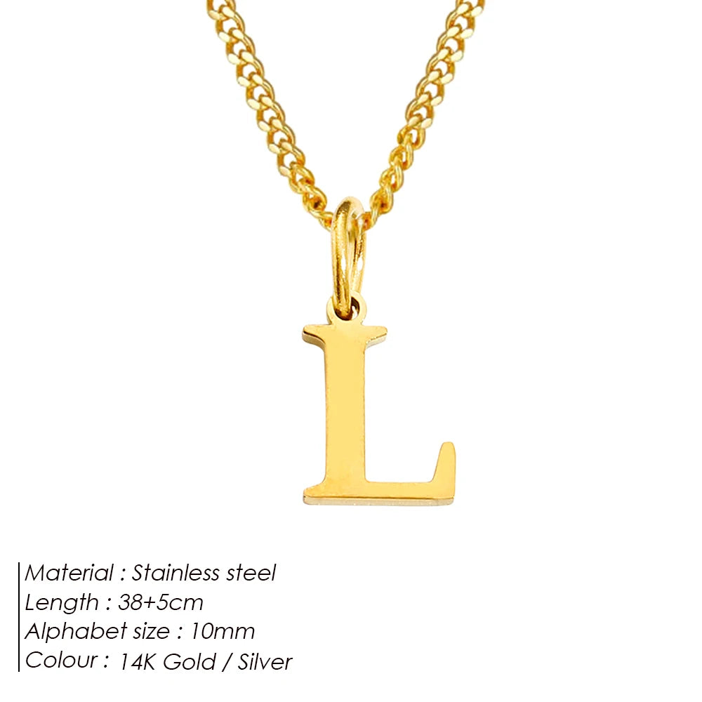 Letter Charm Kette