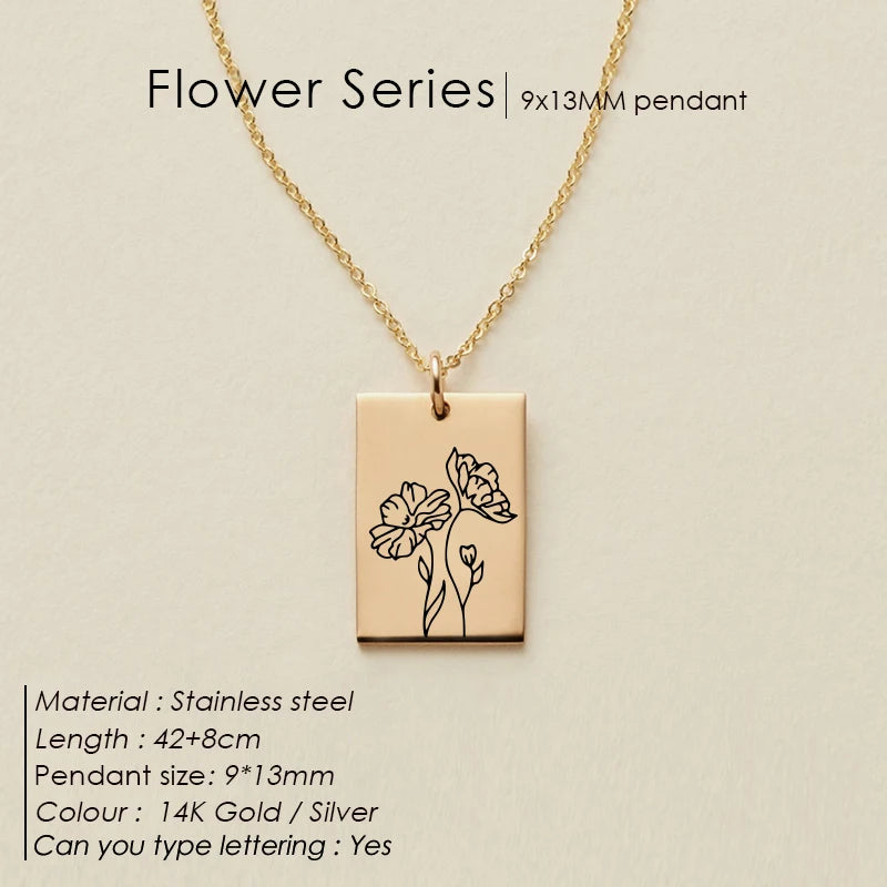 Floral Botanical SQ Kette