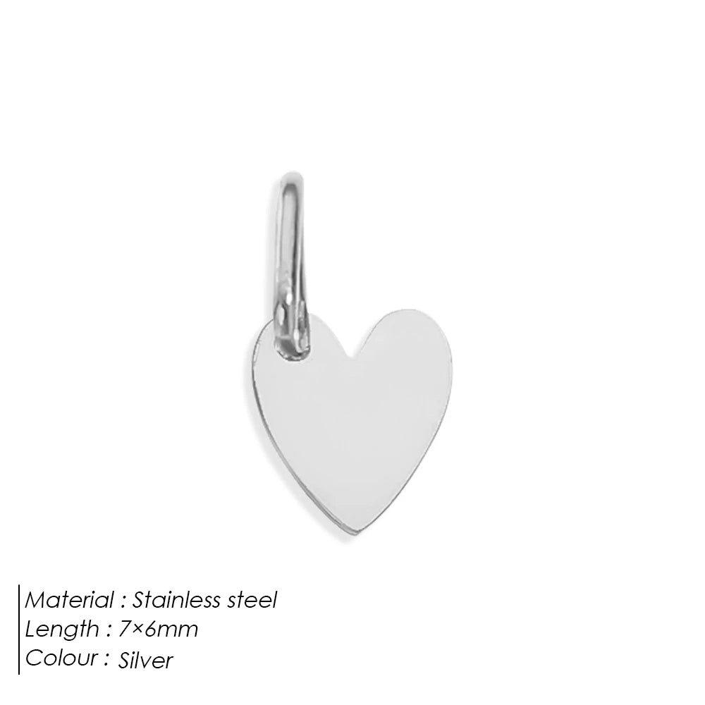 Gravierbare Herz Charms