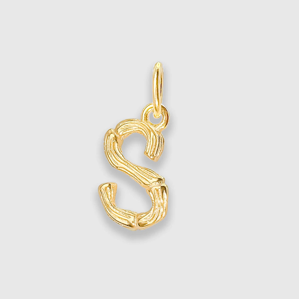 Bamboo Letter Charm