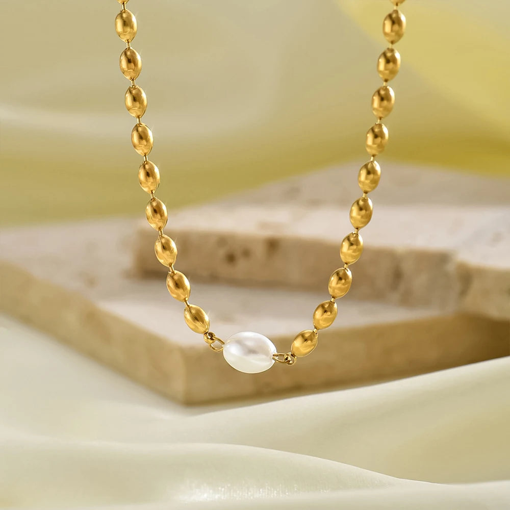 vegan Pearl Ball Kette