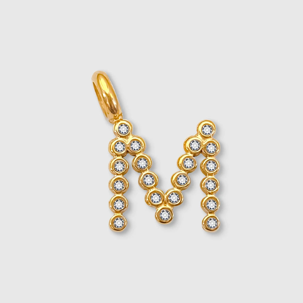 Letter Shinny Dots Charm