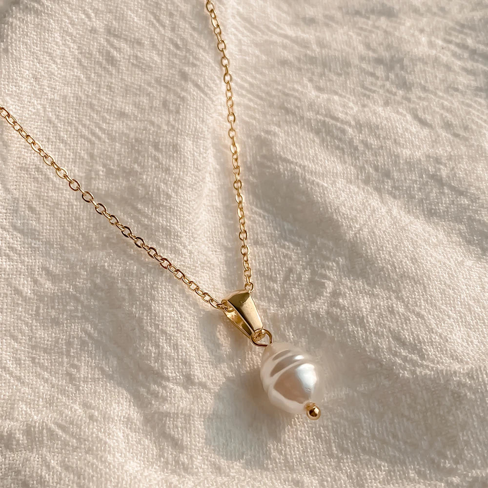 simple pearl Kette