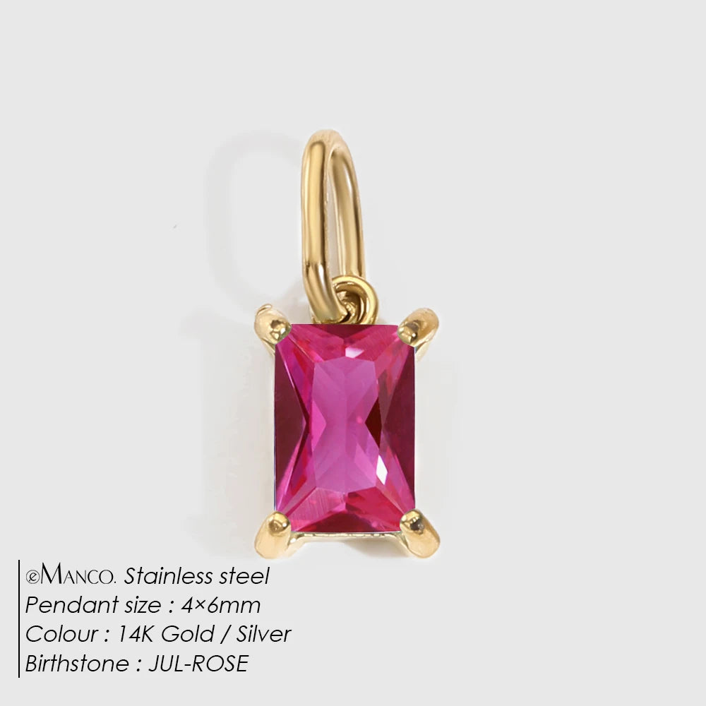 Princess Birthstone Charm