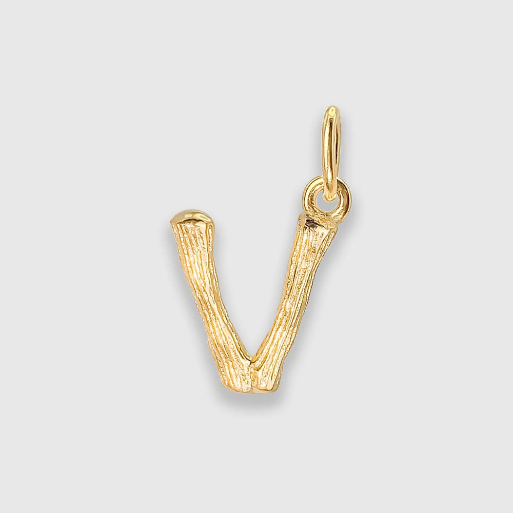 Bamboo Letter Charm
