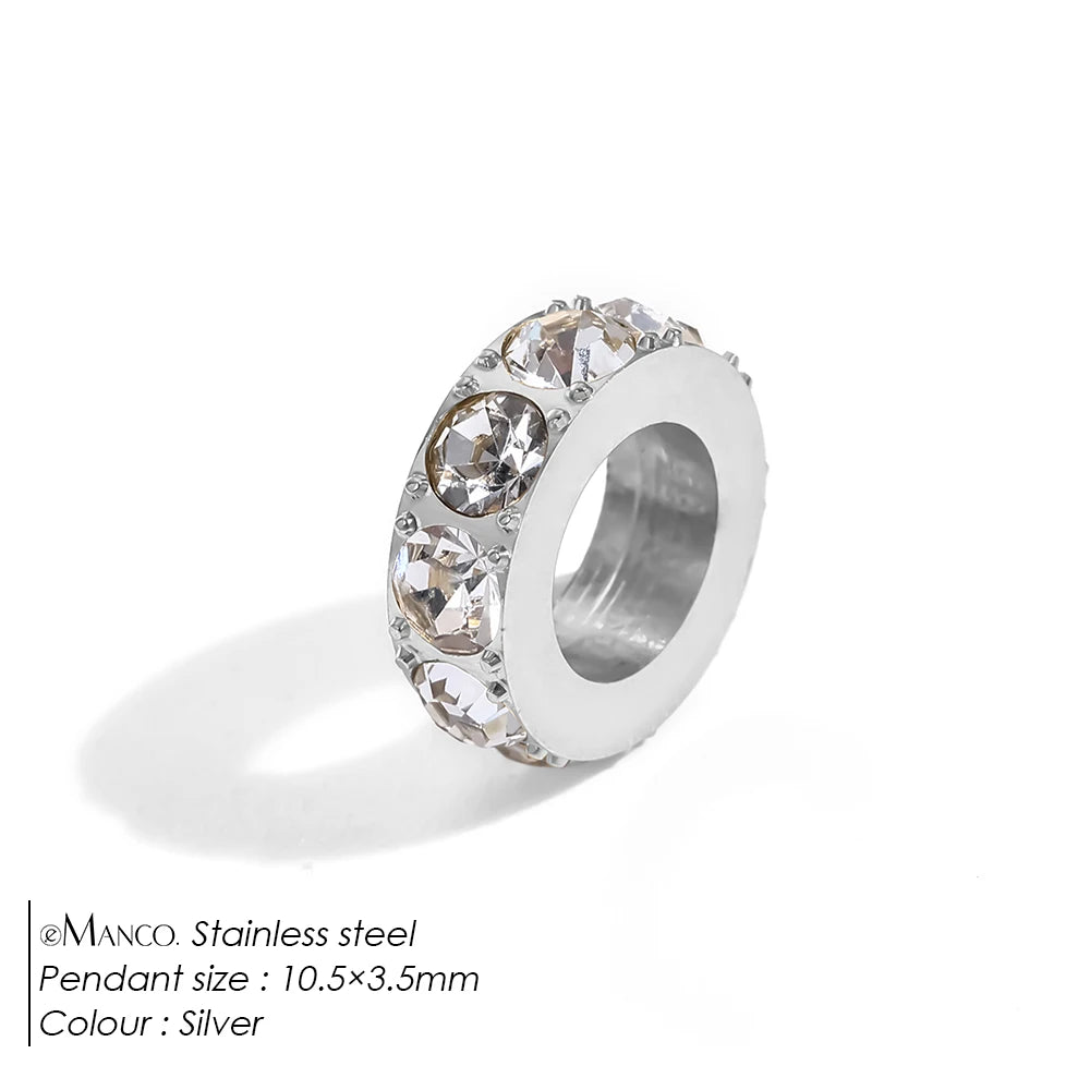 Round Pavé Charm