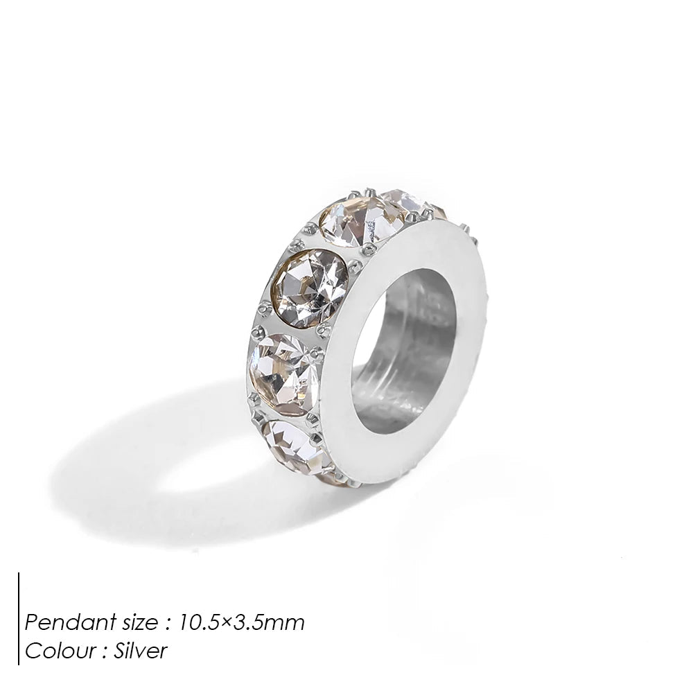 Round Pavé Charm