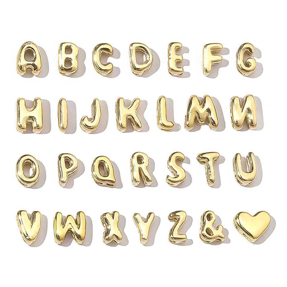 Bubble Letter Charm Kette