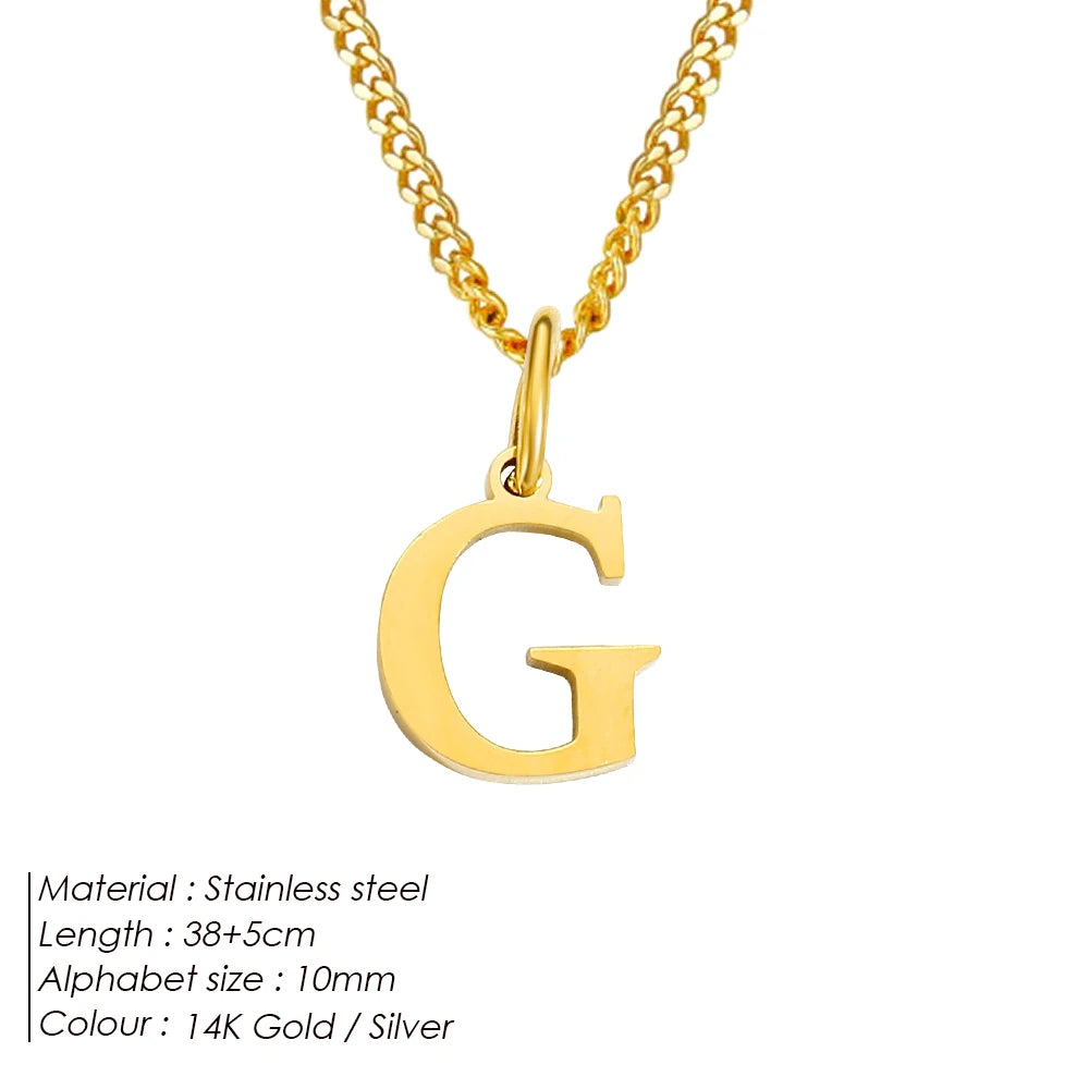 Letter Charm Kette