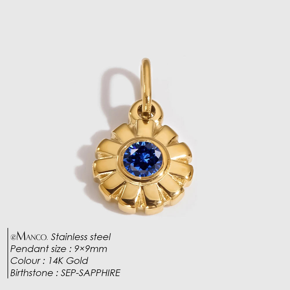 Flower Birthstone Charm