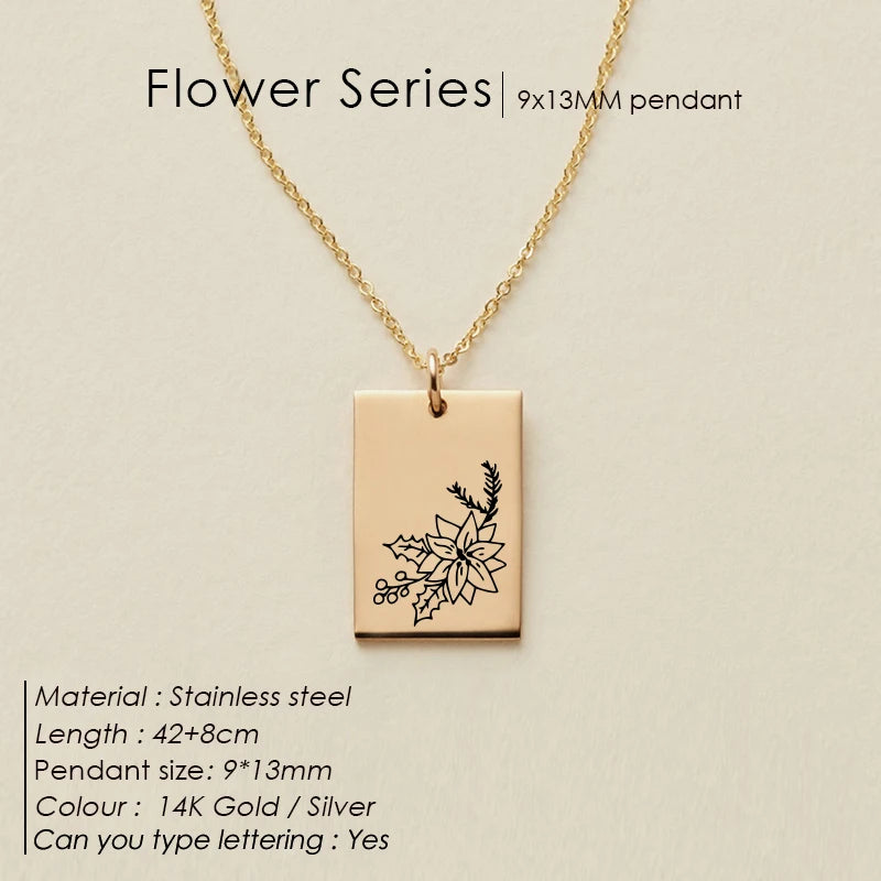 Floral Botanical SQ Kette