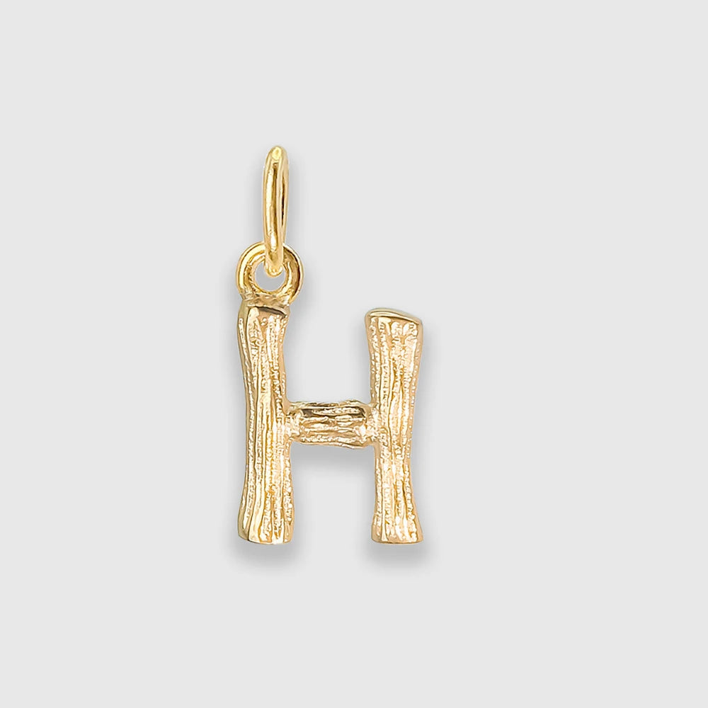 Bamboo Letter Charm