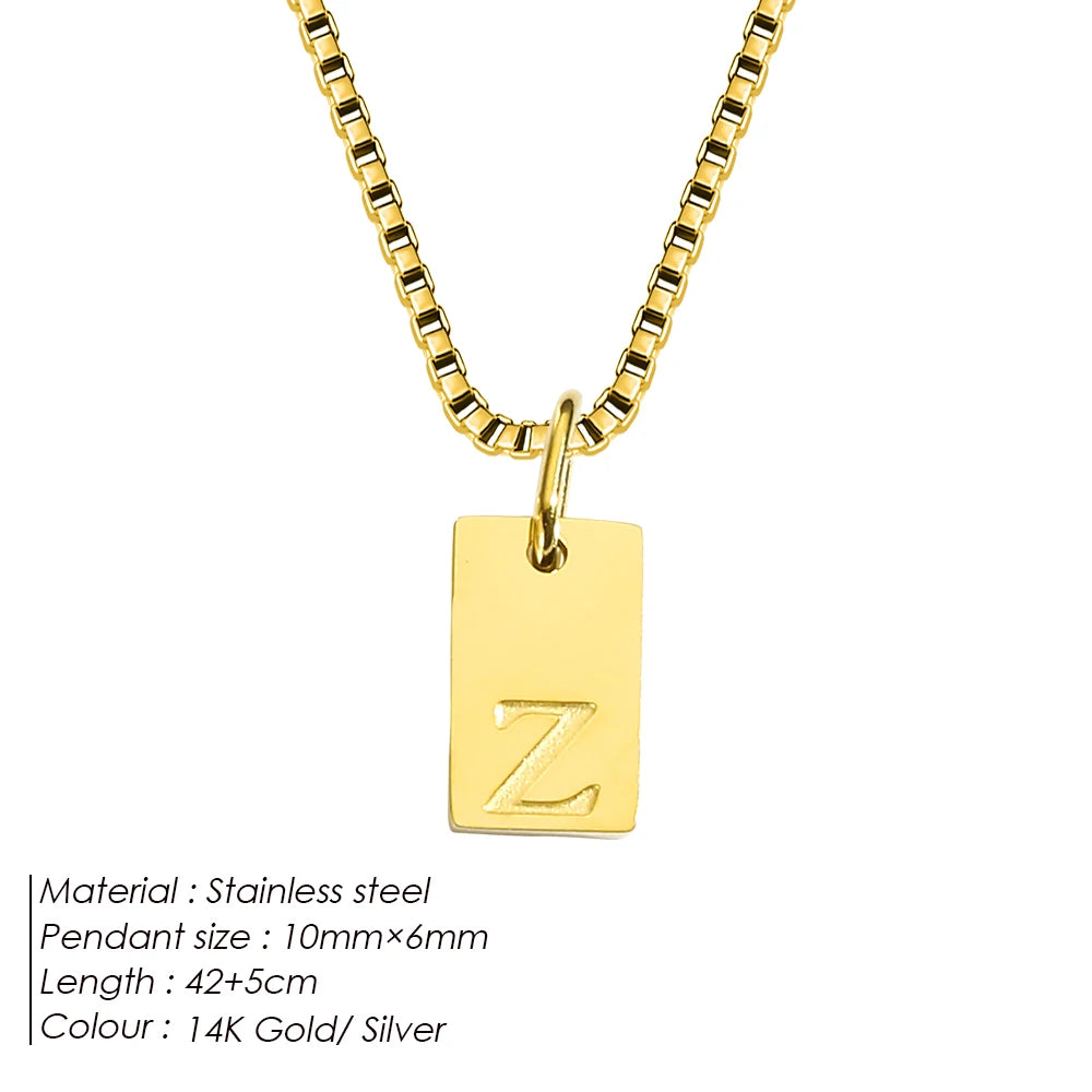 Letter Tag Box Kette