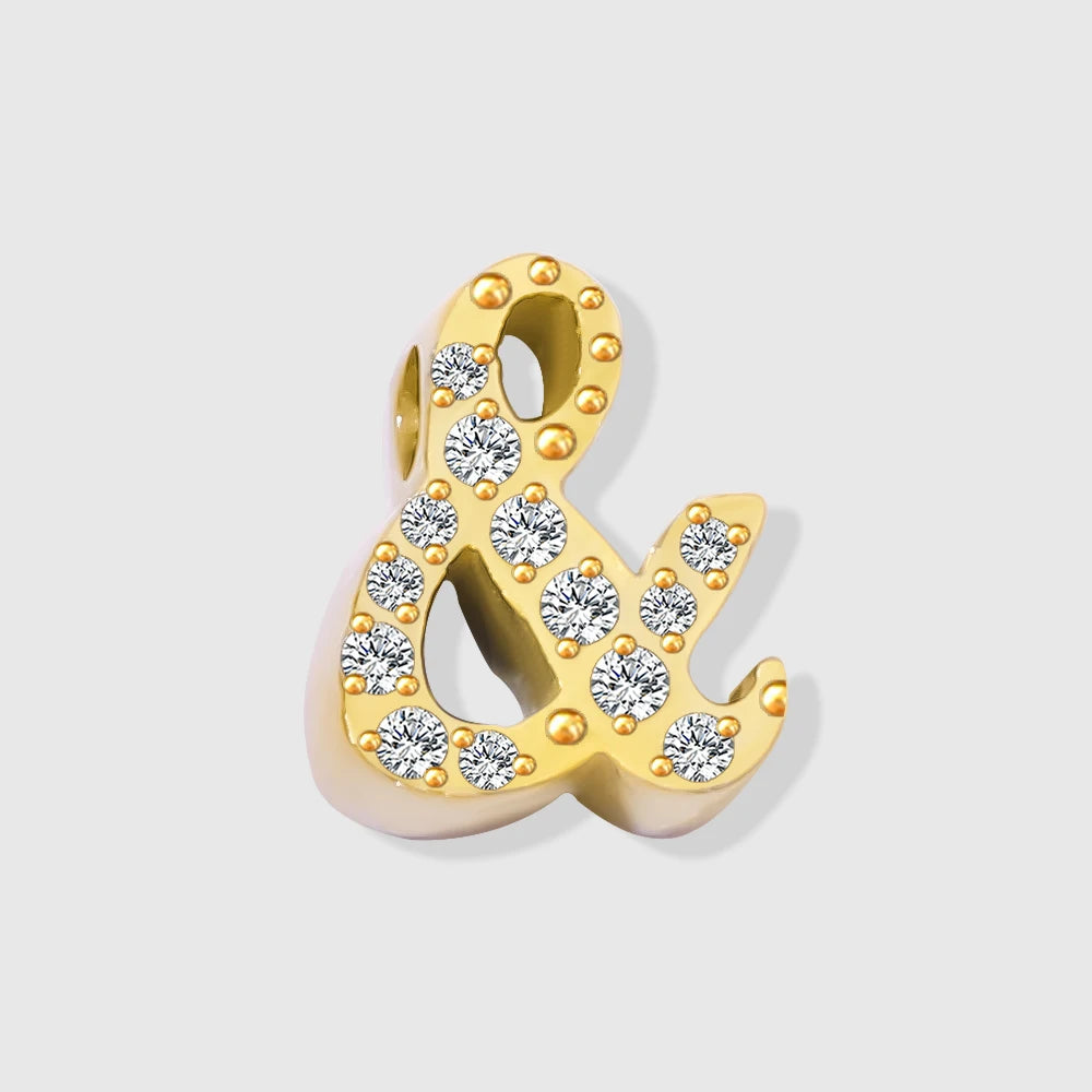 Shiny Floating Letter Charm