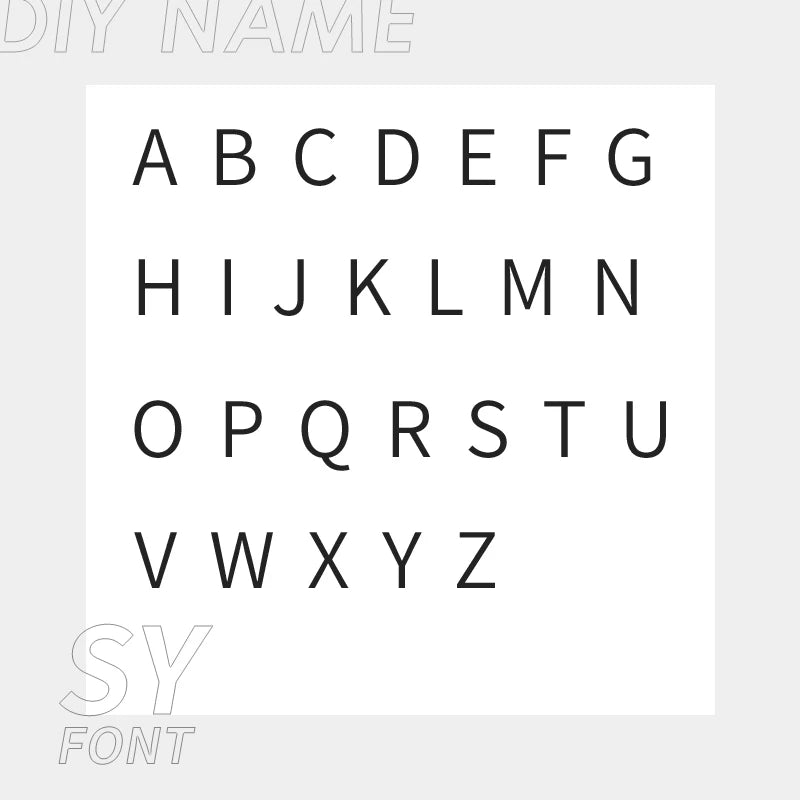 Side Letter Asymmetric Initial Kette