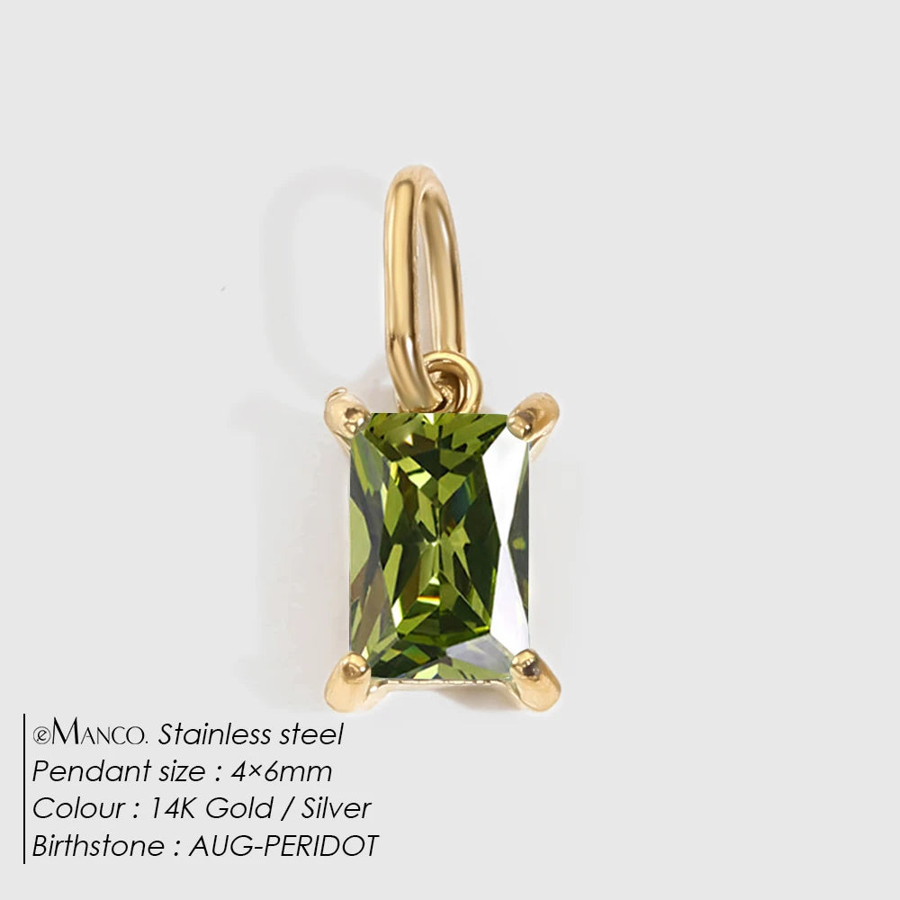 Princess Birthstone Charm