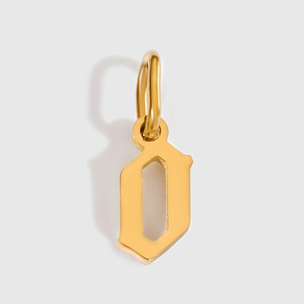 Old Style Letter Charm