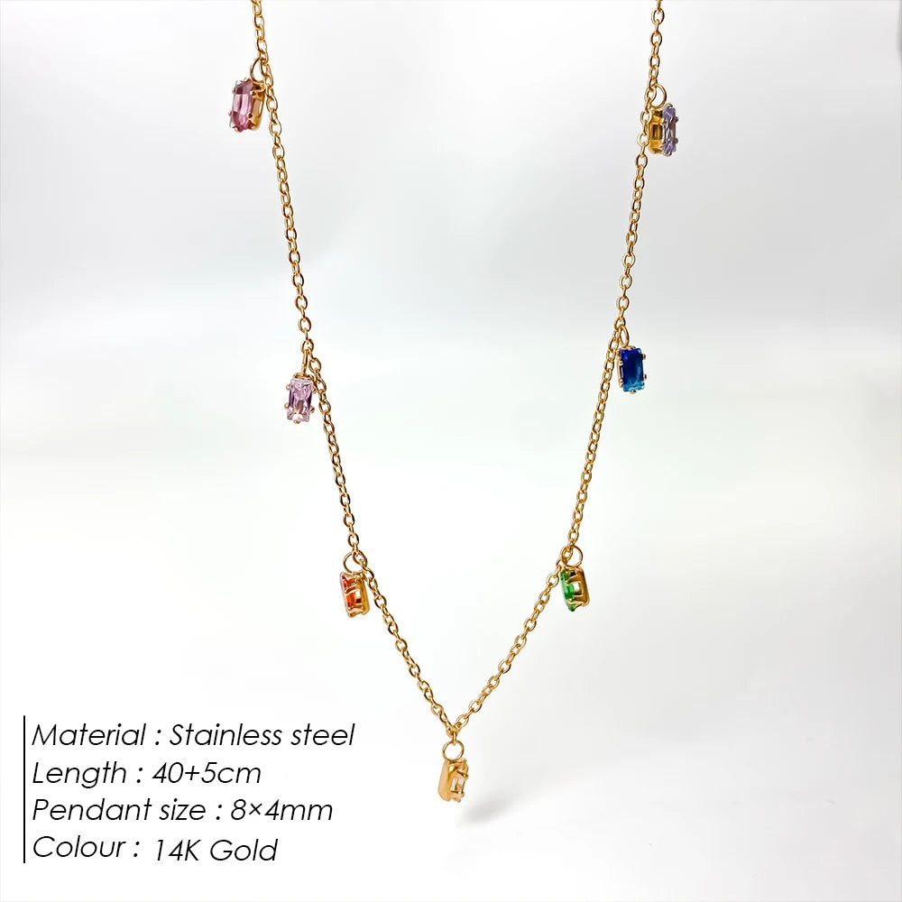 Multi Princess Cut Kette