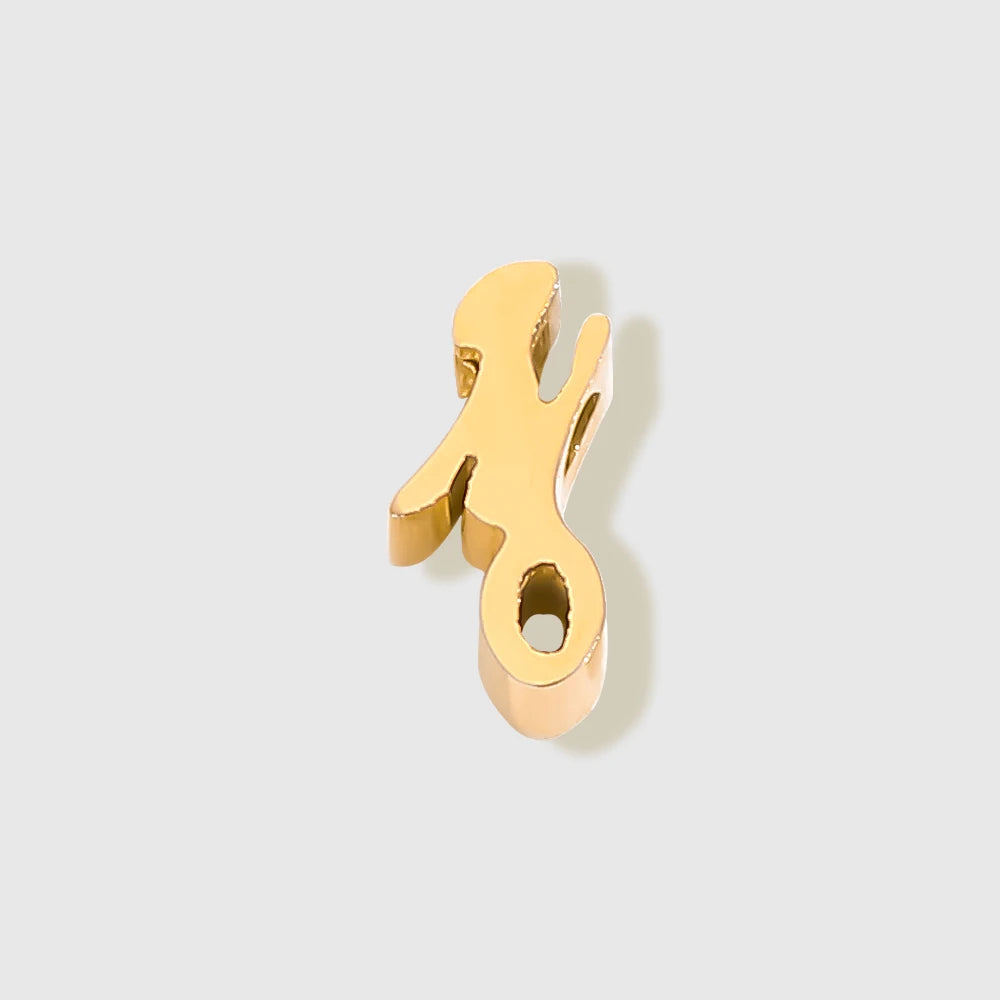 floating Lowercase letter Charm