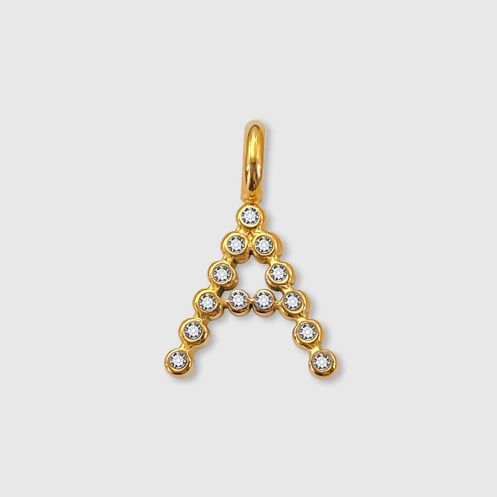 Letter Shinny Dots Charm