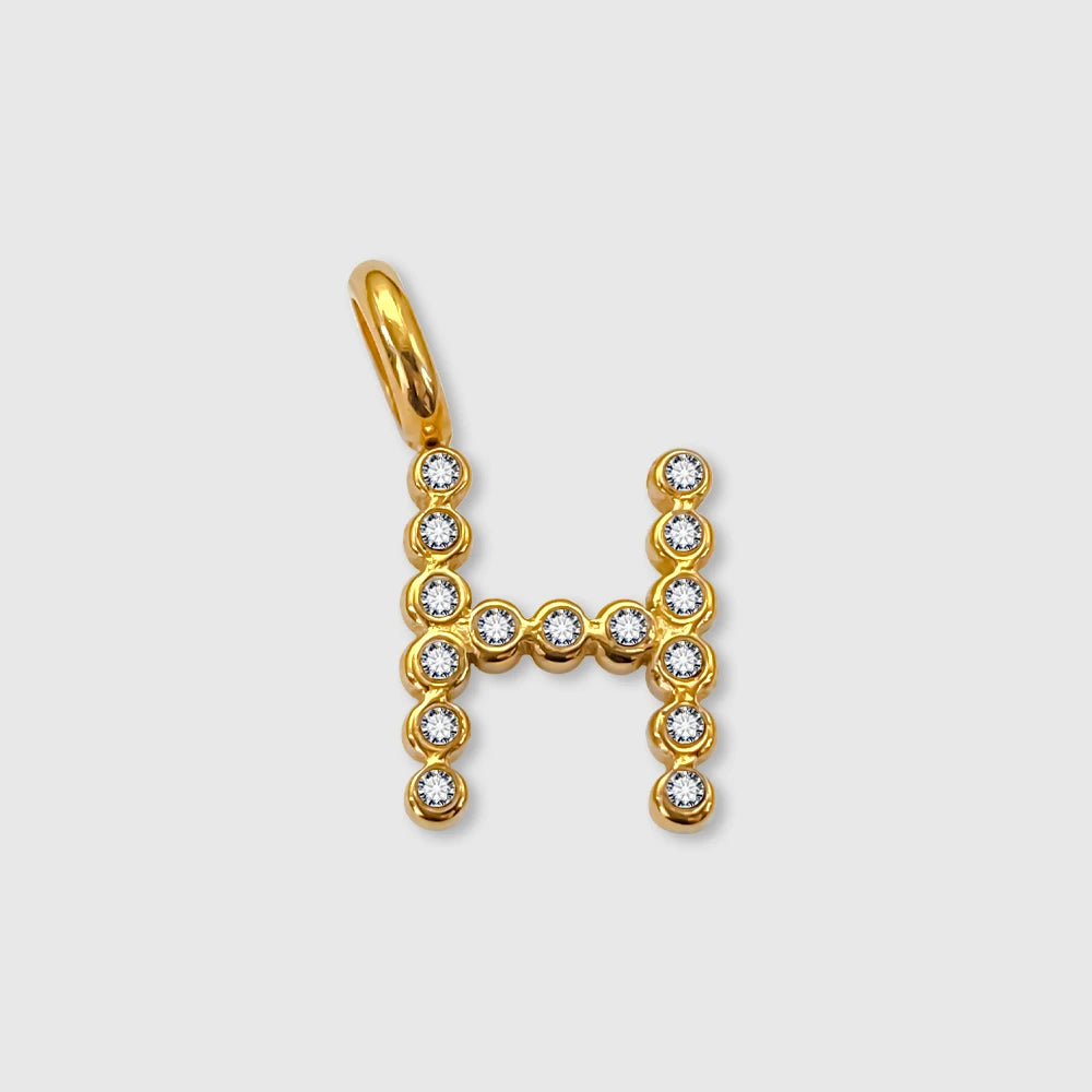Letter Shinny Dots Charm