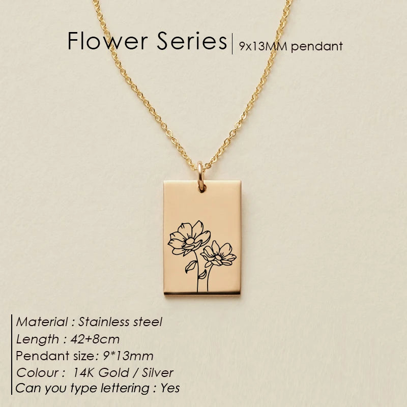 Floral Botanical SQ Kette