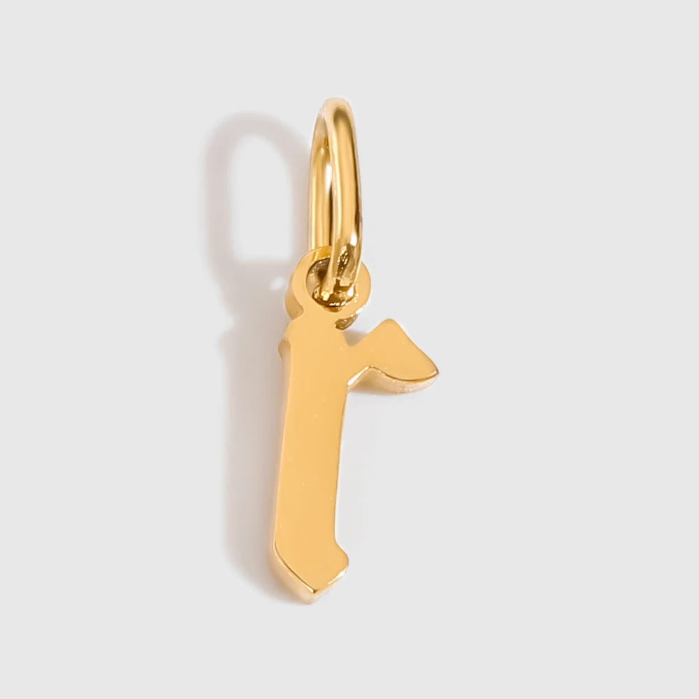 Old Style Letter Charm