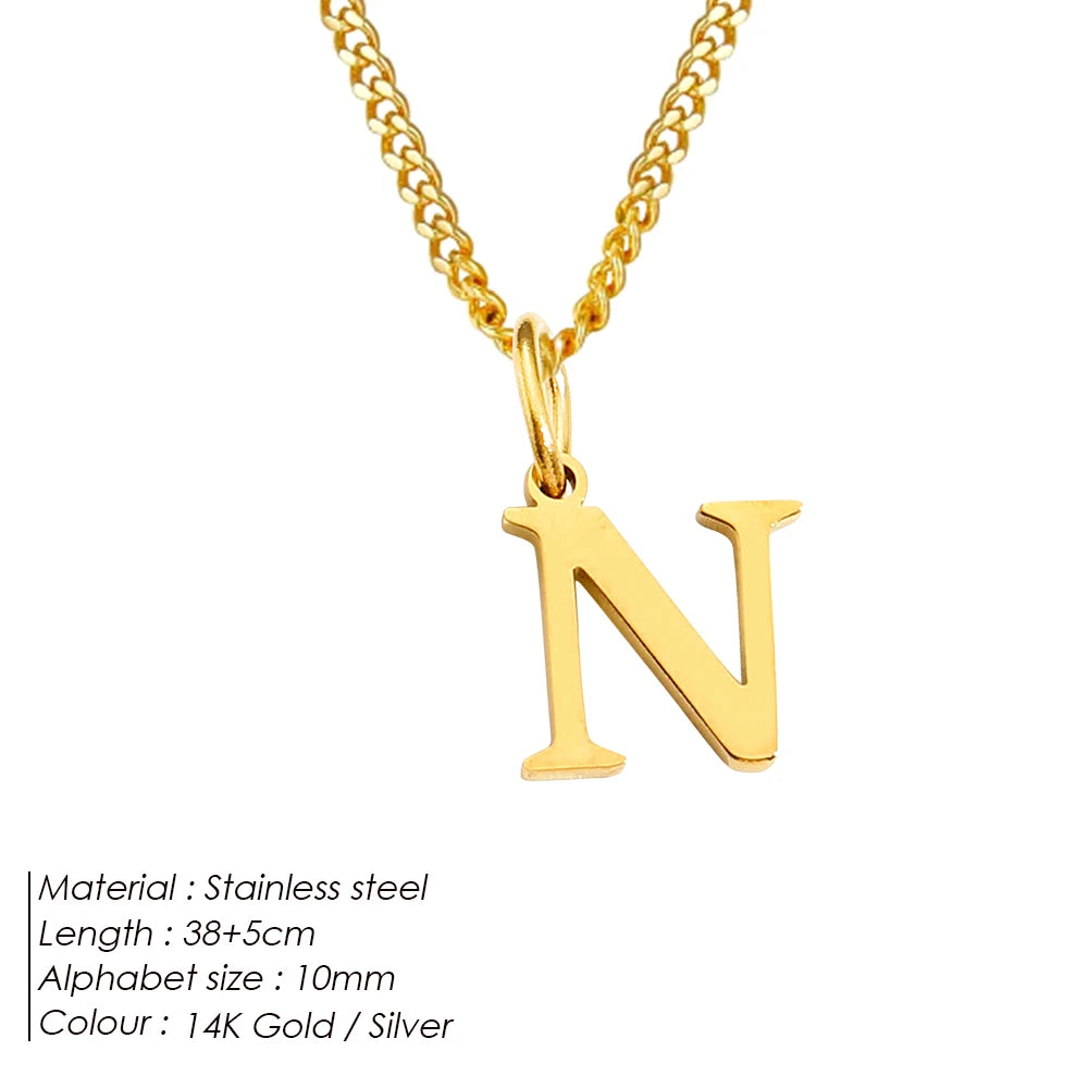 Letter Charm Kette