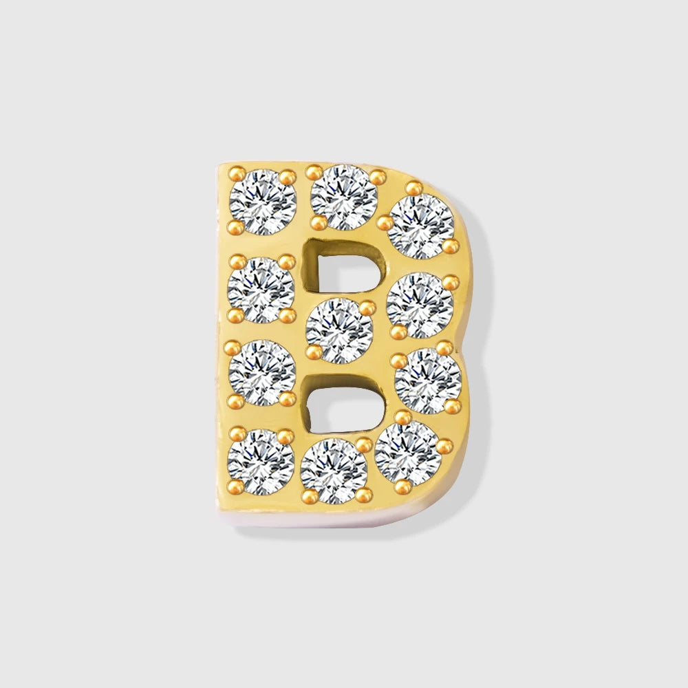 Shiny Floating Letter Charm