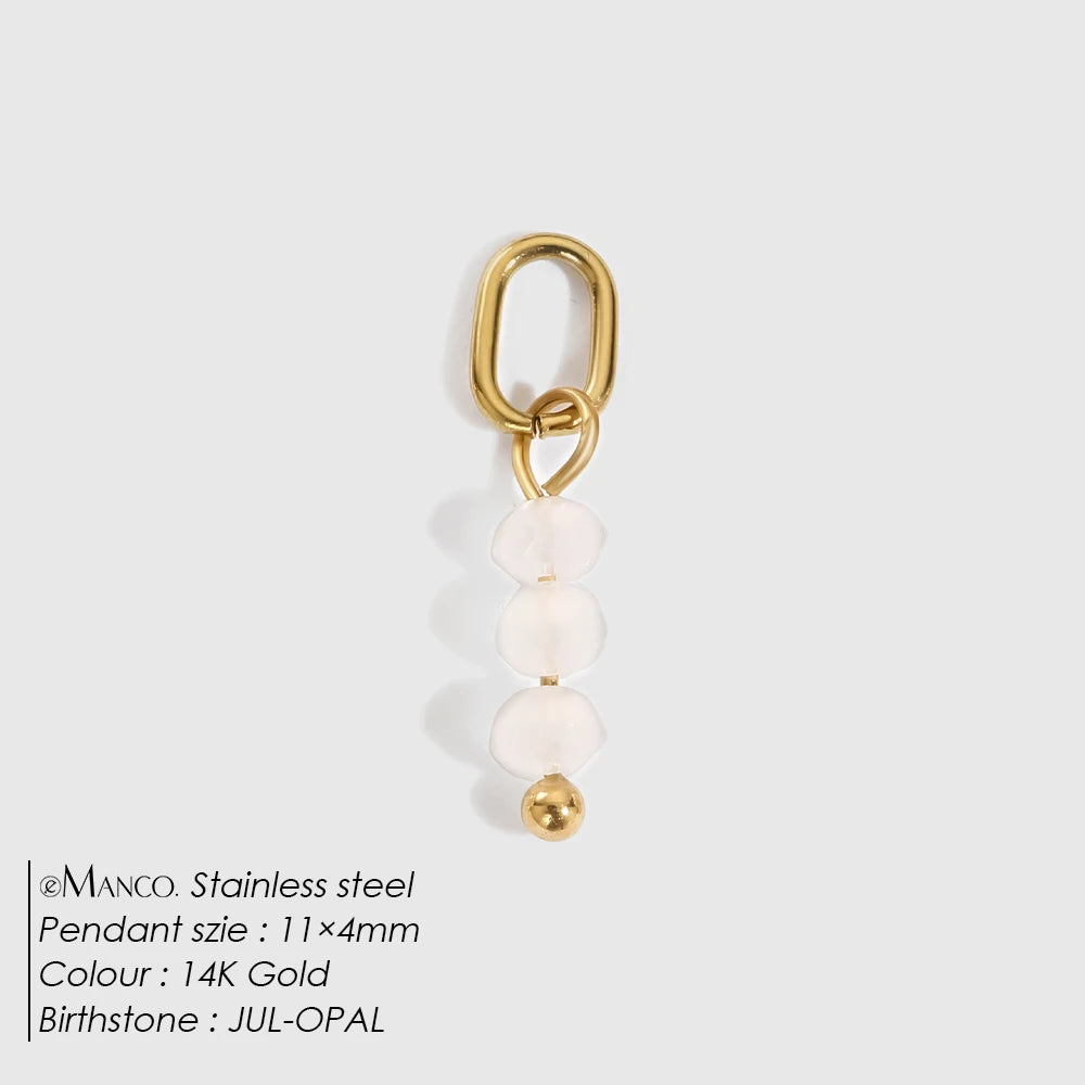 Crystal Birthstone Charm