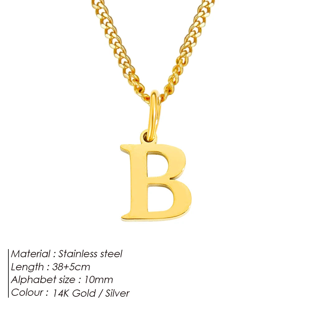 Letter Charm Kette