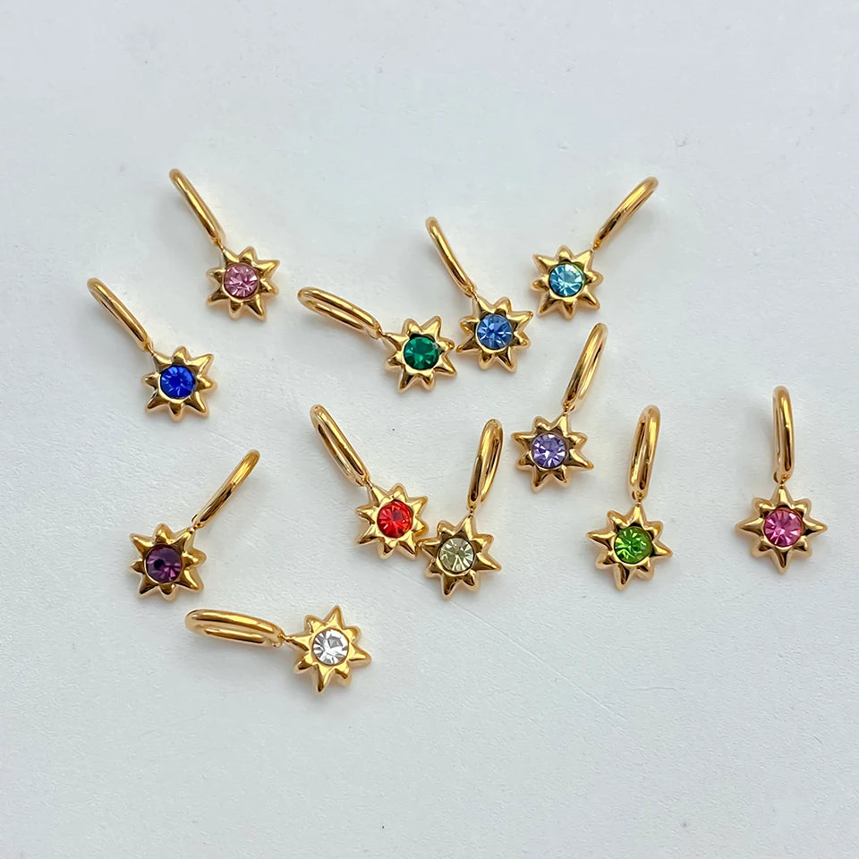 Star Birthestone Charm