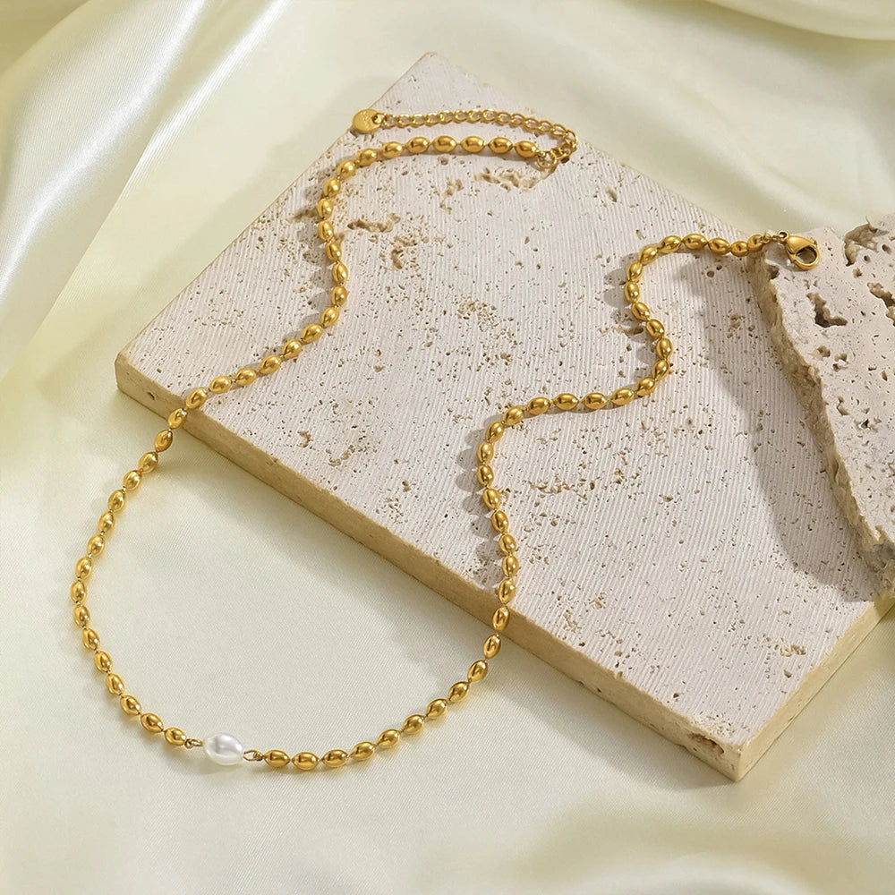 vegan Pearl Ball Kette