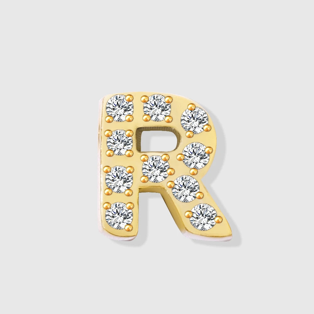 Shiny Floating Letter Charm