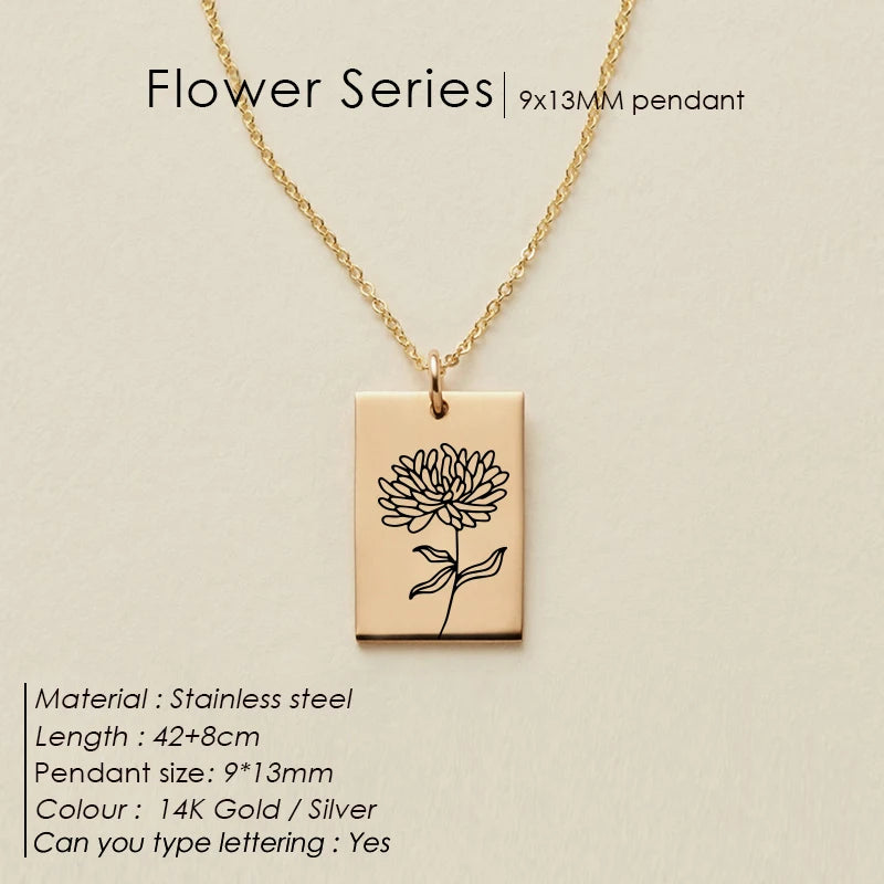 Floral Botanical SQ Kette