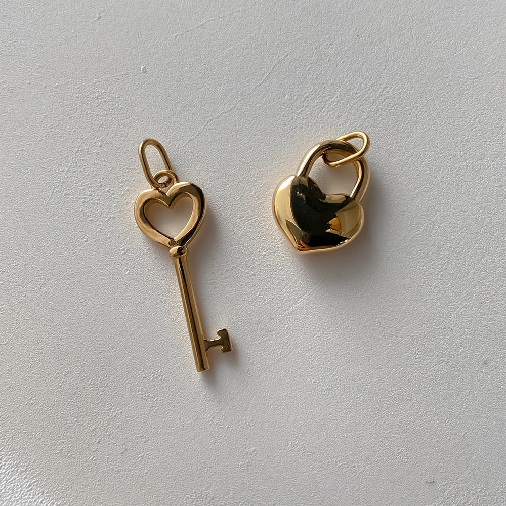 Key Heart Charm