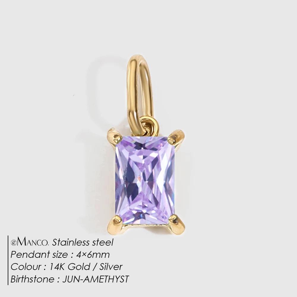 Princess Birthstone Charm