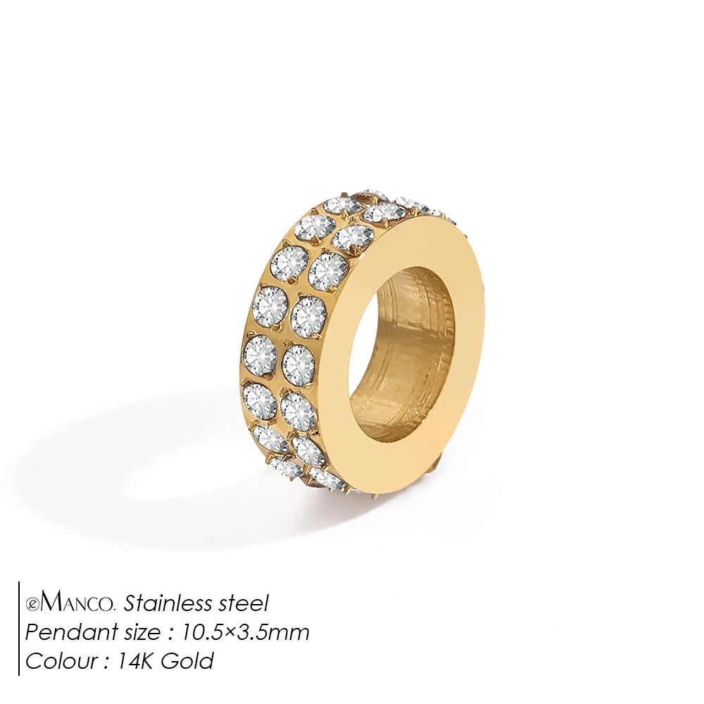 Round Pavé Charm